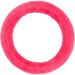 imageFaux Fur Steering Wheel Cover for Women  Wool Sheepskin Fluffy Fleece Warm and Cozy Comfort for Hands in Winter Fits Most Steering Wheel Sizes 145  15 inchHot Pink Faux Fur