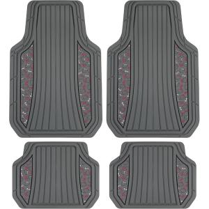 imageHello Kitty Car Mats 4pc Floor Mats for Cars Trucks SUVs Grey Car Floor Mats for Women Men Accessories Rubber Heavy Duty Cute NonSlip Always Front Rear Hello Kitty Cars Accessories GrayPinkGray with Pink Bows