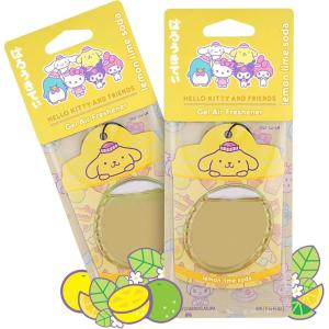 imageHello Kitty and Friends Car Air Freshener Cinnamoroll  Fresh Cotton Hanging Gel Area Deodorizer LongLasting Car Scents Air Freshener Cute Automotive Sanrio Accessories Decor 2PackLemon Lime Soda