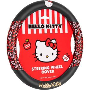 imageSanrio Hello Kitty Bows Car Steering Wheel Cover Universal Fit Cute Car Accessories for Women Stylish Decor Gifts Hello Kitty Accessories  Fits Standard Wheels 145quot15quotHello Kitty Bows