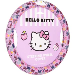imageSanrio Hello Kitty Bows Car Steering Wheel Cover Universal Fit Cute Car Accessories for Women Stylish Decor Gifts Hello Kitty Accessories  Fits Standard Wheels 145quot15quotHello Kitty Lavender Doodle