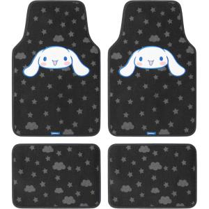 imageSanrio Hello Kitty and Friends Cinnamoroll Carpet Car Floor Mats Universal Fit for Cars Trucks SUVs Hello Kitty Car Accessories for Women Cute Car Accessories NonSlip Front Rear Floor Mats for CarsCinnamoroll