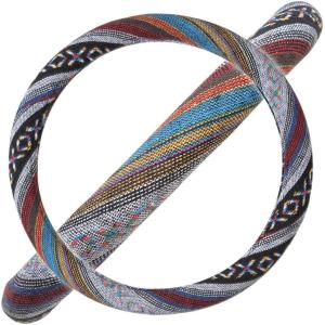 imageWoven Boho Bohemian Hippie Saddle Blanket Style Steering Wheel Cover for Women  Fits Most Standard Wheel Sizes 145  15 inch Woven Style  Aztec  Incan