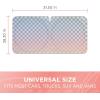 imageChecker Gradient Car Window Sun Shade Auto Shade for Windshield Visor Block UV Reflect Heat to Keep Your Car SUV Truck Cool Jumbo 64quotx32quotChecker w Side Shades