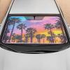 imageChecker Gradient Car Window Sun Shade Auto Shade for Windshield Visor Block UV Reflect Heat to Keep Your Car SUV Truck Cool Jumbo 64quotx32quotPalm Trees