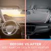 imageChecker Gradient Car Window Sun Shade Auto Shade for Windshield Visor Block UV Reflect Heat to Keep Your Car SUV Truck Cool Jumbo 64quotx32quotPalm Trees