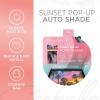 imageChecker Gradient Car Window Sun Shade Auto Shade for Windshield Visor Block UV Reflect Heat to Keep Your Car SUV Truck Cool Jumbo 64quotx32quotPalm Trees