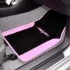 imageDiamond Bling Car Mats Shiny Rhinestone Crystal Carpet Car Floor Mat Glitter Crystal Mat with Heel Pad Cute Automotive Floor Mats for Car SUV VanWomen Girl RedTribal Pink