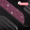 imageDiamond Bling Car Mats Shiny Rhinestone Crystal Carpet Car Floor Mat Glitter Crystal Mat with Heel Pad Cute Automotive Floor Mats for Car SUV VanWomen Girl RedBling Pink