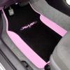 imageDiamond Bling Car Mats Shiny Rhinestone Crystal Carpet Car Floor Mat Glitter Crystal Mat with Heel Pad Cute Automotive Floor Mats for Car SUV VanWomen Girl RedTribal Pink