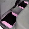 imageDiamond Bling Car Mats Shiny Rhinestone Crystal Carpet Car Floor Mat Glitter Crystal Mat with Heel Pad Cute Automotive Floor Mats for Car SUV VanWomen Girl RedTribal Pink