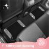 imageDiamond Bling Car Mats Shiny Rhinestone Crystal Carpet Car Floor Mat Glitter Crystal Mat with Heel Pad Cute Automotive Floor Mats for Car SUV VanWomen Girl RedBling White