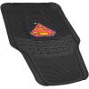 imageBDK Superman Superhero Car Floor Mats Officially Licensed Warner Bros DC Comics All Weather Interior Auto Protection Heavy Duty Rubber Liners for Car Truck Van SUVClassic Superman