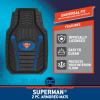 imageBDK Superman Superhero Car Floor Mats Officially Licensed Warner Bros DC Comics All Weather Interior Auto Protection Heavy Duty Rubber Liners for Car Truck Van SUVArmored Superman