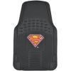 imageBDK Superman Superhero Car Floor Mats Officially Licensed Warner Bros DC Comics All Weather Interior Auto Protection Heavy Duty Rubber Liners for Car Truck Van SUVClassic Superman