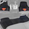 imageBDK Superman Superhero Car Floor Mats Officially Licensed Warner Bros DC Comics All Weather Interior Auto Protection Heavy Duty Rubber Liners for Car Truck Van SUVClassic Superman
