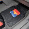 imageBDK Superman Superhero Car Floor Mats Officially Licensed Warner Bros DC Comics All Weather Interior Auto Protection Heavy Duty Rubber Liners for Car Truck Van SUVClassic Wonder Woman