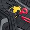imageBDK Superman Superhero Car Floor Mats Officially Licensed Warner Bros DC Comics All Weather Interior Auto Protection Heavy Duty Rubber Liners for Car Truck Van SUVArmored Batman