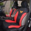 imageBDK Warner Bros DC Comics Wonder Woman Car Accessories  Universal Fit Front Pair Seat Covers with Matching Seat Belt Pads ampamp Heavy Duty All Weather Rubber Liners Floor Mats NoSlip Grip 27 x 18 in