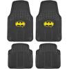 imageBDK Warner Bros Batman Rubber Floor Mats Car Accessories  Universal Fit NoSlip Grip All Weather Heavy Duty  4 pc Trimmable Car Mats Set Front 27x18 Rear 1725x1325