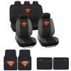 imageBDK Warner Brothers Superman Seat Cover ampamp Floor Mat for Car  Auto Accessories