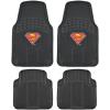 imageSuperman Rubber Car Floor Mats 4 PC Front Heavy Duty All Weather Protection  Trimmable To fitPack of 4