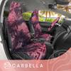 imageCarbella TieDye Car Seat Covers Red Seat Covers for Cars with Matching Steering Wheel Cover Cute Automotive Interior Covers for Trucks Van SUV 3 Piece Set Car Accessories for WomenRed TieDye