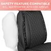 image:imageBlingStitch Car Seat Covers for Front Seats  Luxurious Black Vegan Leather Seat Covers for Cars with Clear Bling Crystals Premium Automotive Seat Covers for SUV Trucks Car Bling LuxuryBlack with Black Crystals