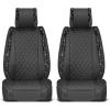 image:imageBlingStitch Car Seat Covers for Front Seats  Luxurious Black Vegan Leather Seat Covers for Cars with Clear Bling Crystals Premium Automotive Seat Covers for SUV Trucks Car Bling LuxuryBlack with Black Crystals