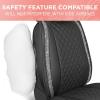 image:imageBlingStitch Car Seat Covers for Front Seats  Luxurious Black Vegan Leather Seat Covers for Cars with Clear Bling Crystals Premium Automotive Seat Covers for SUV Trucks Car Bling LuxuryBlack with Silver Crystals