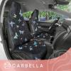 image:imageCarbella Black Leopard amp Butterfly Car Seat Covers 2 Pack Animal Print Front Seat Covers for Cars with Matching Steering Wheel Cover Cute Automotive Interior Covers for Trucks Van SUVBlack Leopard  Butterflies