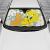 image:imageBDK Warner Bros Looney Tunes Tweety Bird Car Accessories  Windshield Sun Shade 58x27 in UV Block Double Bubble Accordion Folding  Universal Fit Floor Mats Set Front and Rear NoSlip Grip