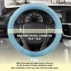 image:imageHello Kitty and Friends Steering Wheel Cover Universal Fit Cute Accessories for Women Stylish Decor Gift Hello Accessories  Fits Standard Wheels 14515Cinnamoroll Blue Monogram