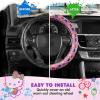 image:imageHello Kitty and Friends Steering Wheel Cover Universal Fit Cute Accessories for Women Stylish Decor Gift Hello Accessories  Fits Standard Wheels 14515Hello Kitty Lavender Doodle