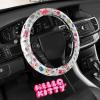 image:imageHello Kitty and Friends Steering Wheel Cover Universal Fit Cute Accessories for Women Stylish Decor Gift Hello Accessories  Fits Standard Wheels 14515Hello Kitty Look at Me