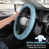 image:imageHello Kitty and Friends Steering Wheel Cover Universal Fit Cute Accessories for Women Stylish Decor Gift Hello Accessories  Fits Standard Wheels 14515Cinnamoroll Blue Monogram