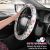 image:imageHello Kitty and Friends Steering Wheel Cover Universal Fit Cute Accessories for Women Stylish Decor Gift Hello Accessories  Fits Standard Wheels 14515Hello Kitty Look at Me