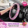 image:imageHello Kitty and Friends Steering Wheel Cover Universal Fit Cute Accessories for Women Stylish Decor Gift Hello Accessories  Fits Standard Wheels 14515Hello Kitty Lavender Doodle