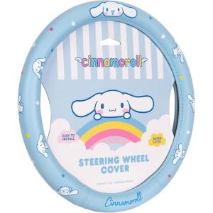 image:imageHello Kitty and Friends Steering Wheel Cover Universal Fit Cute Accessories for Women Stylish Decor Gift Hello Accessories  Fits Standard Wheels 14515Cinnamoroll Blue