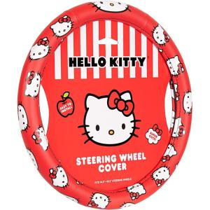 image:imageHello Kitty and Friends Steering Wheel Cover Universal Fit Cute Accessories for Women Stylish Decor Gift Hello Accessories  Fits Standard Wheels 14515Hello Kitty Red