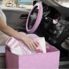 image:imageSanrio Kuromi Car Trunk Organizer Steering Wheel Cover Air Freshener amp Refill  Cute Collapsible HeavyDuty Storage amp Car Accessories for Groceries Tools Travel  125L x 125W x 9HPack Hello Kitty