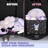 image:imageSanrio Kuromi Car Trunk Organizer Steering Wheel Cover Air Freshener amp Refill  Cute Collapsible HeavyDuty Storage amp Car Accessories for Groceries Tools Travel  125L x 125W x 9HOrganizer Kuromi