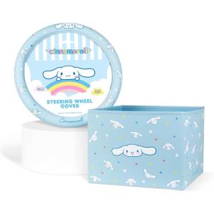 image:imageSanrio Kuromi Car Trunk Organizer Steering Wheel Cover Air Freshener amp Refill  Cute Collapsible HeavyDuty Storage amp Car Accessories for Groceries Tools Travel  125L x 125W x 9HSet Cinnamoroll
