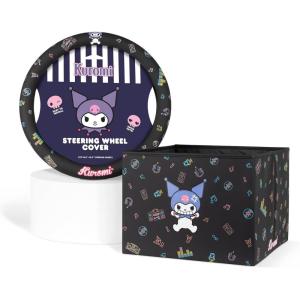 image:imageSanrio Kuromi Car Trunk Organizer Steering Wheel Cover Air Freshener amp Refill  Cute Collapsible HeavyDuty Storage amp Car Accessories for Groceries Tools Travel  125L x 125W x 9HSet Kuromi