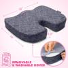 image:imageCarbella Officially Licensed Hello Kitty Seat Cushion  Cute Charcoal Gray Office Chair Cushion for Car Home Work or Desk  Comfort Memory Foam Cushions for Coccyx Back Tailbone Pain Relief PillowGray