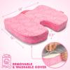 image:imageCarbella Officially Licensed Hello Kitty Seat Cushion  Cute Charcoal Gray Office Chair Cushion for Car Home Work or Desk  Comfort Memory Foam Cushions for Coccyx Back Tailbone Pain Relief PillowPink