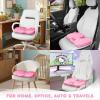 image:imageCarbella Officially Licensed Hello Kitty Seat Cushion  Cute Charcoal Gray Office Chair Cushion for Car Home Work or Desk  Comfort Memory Foam Cushions for Coccyx Back Tailbone Pain Relief PillowPink