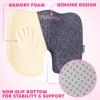 image:imageCarbella Officially Licensed Hello Kitty Seat Cushion  Cute Charcoal Gray Office Chair Cushion for Car Home Work or Desk  Comfort Memory Foam Cushions for Coccyx Back Tailbone Pain Relief PillowGray