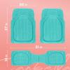 image:imageCarbella Automotive Floor Mats for Cars 2 Piece Car Floor Mats TrimtoFit All Weather Clear Car Mats for Auto Truck Van SUV Car Floor Mats for Women  Sunset AuraRobins Egg Blue